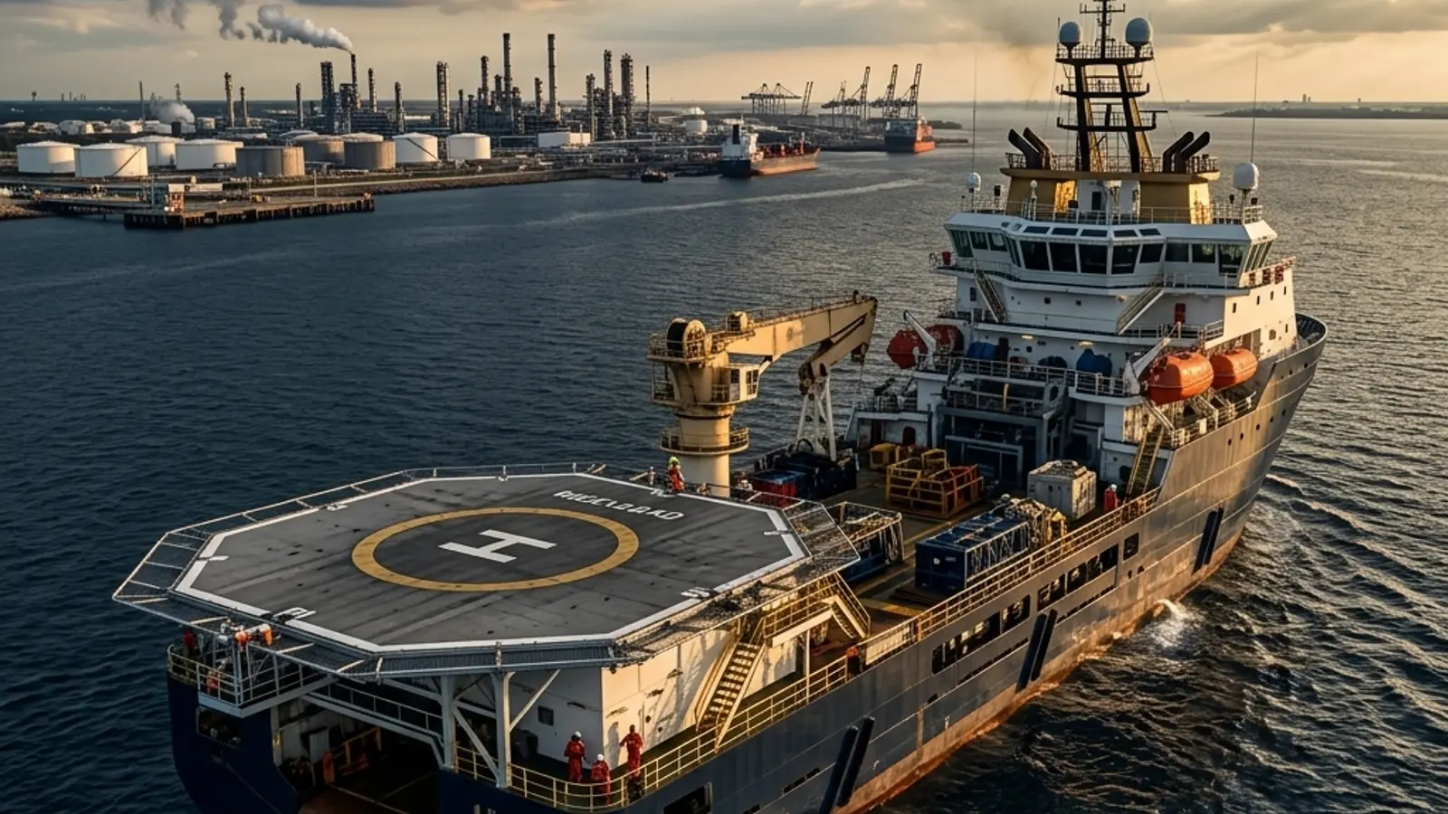 Offshore supply vessel transiting Houston Ship Channel — Jones Act maritime injury claims